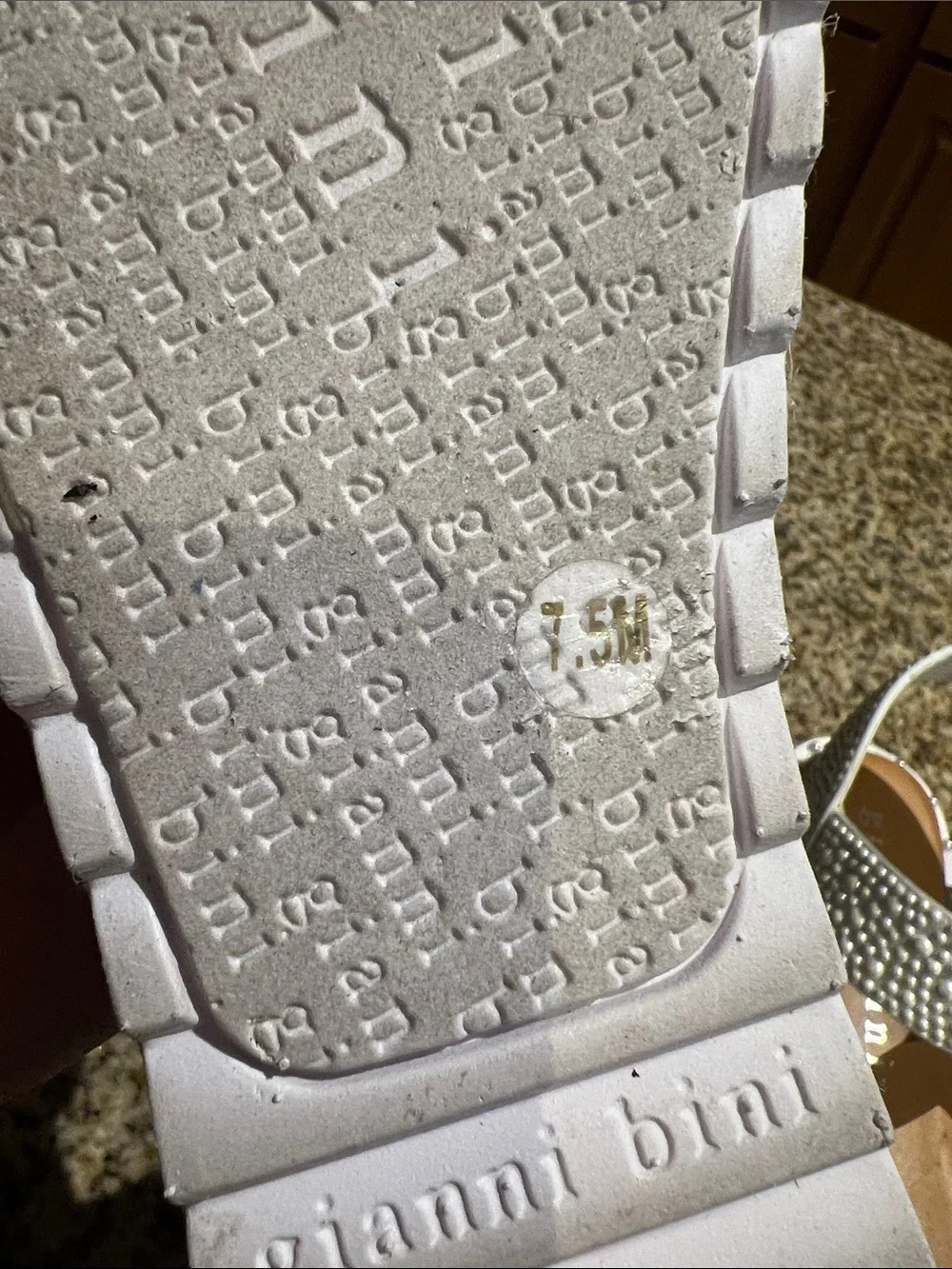 Women's White Embellished Platform Sandals
